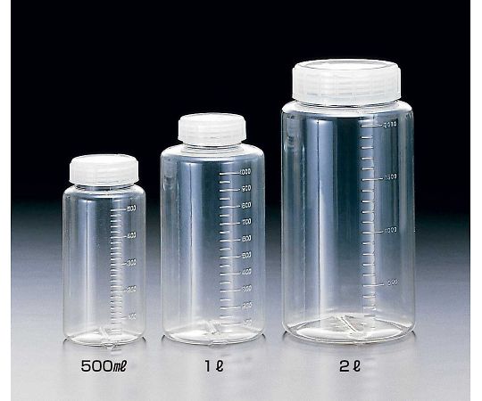 サンプラテック サンプラR　クリアー広口ボトル　500mL　※ケース販売（100本入） 1箱(100本入) 02015c