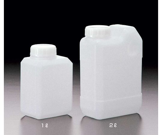 サンプラテック 角瓶C型（広口タイプ） 2L ※ケース販売（50本入） 1箱(50本入) 02134c