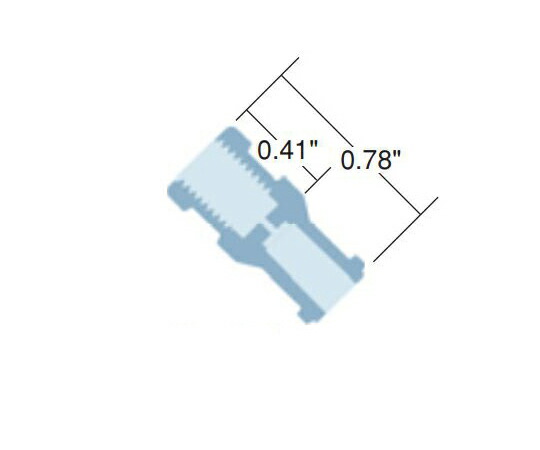 IDEX ルアーアダプター　Female　Slip　Luer　to　1/4-28　Female　0.06\
