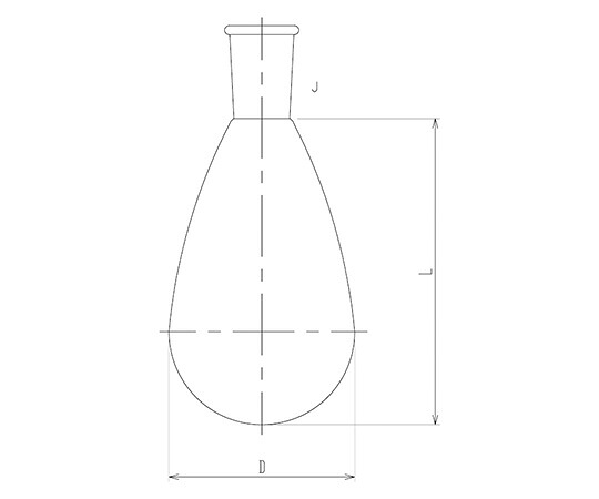旭製造所 水晶茄子形瓶 掏摸付 200mL 1個 1102-03