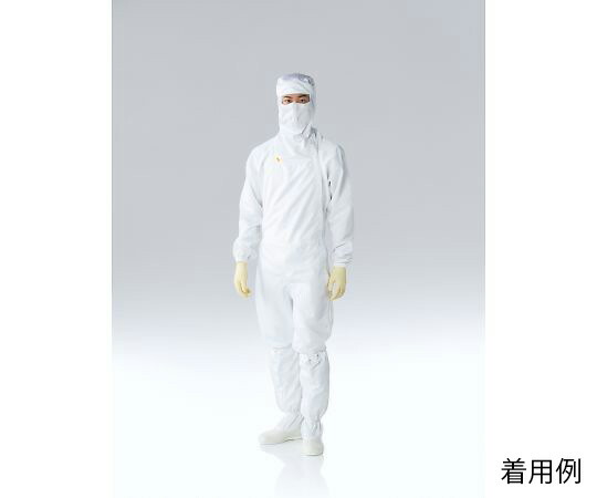 東洋リントフリー オートクレーブ対応フード一体型ツナギ服 白 4L 1着 FP1205-01 4L