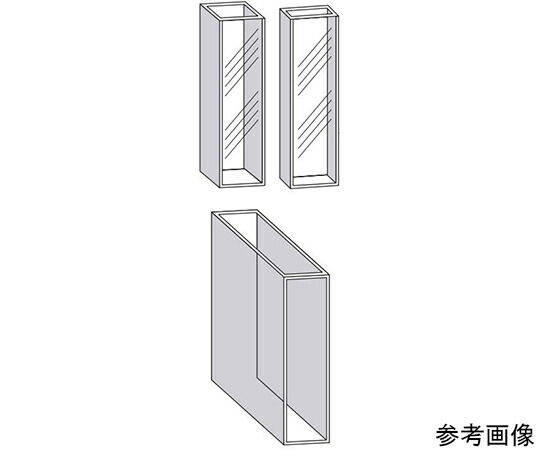 東ソー 標準セル（2面透明/2ケ組） 3.500mL 合成石英 1組(2個入) T-1-ES-10s