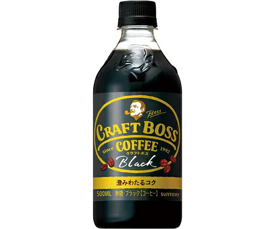 サントリーフーズ クラフトボス　ブラック　500mL　24本 1箱(500ml×24本入) 300538