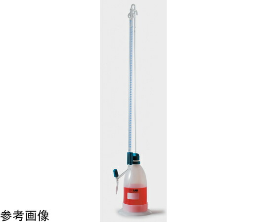 ISOLAB ポリ瓶式滴定ビュレット 弁膜ごはん炊き付 青 10mL 1個 研究・実験用品-ビュレット