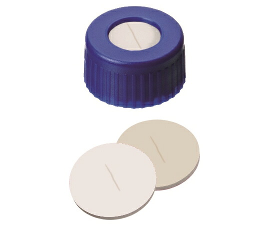 店内全品ポイント5倍★要エントリー★La-Pha-Pack シリコン/PTFE　セプタム付キャップ　スリット入　青　ベージュ/白　100個入 100個入 09041534｜Shop de clinic店