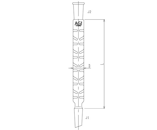 店内全品ポイント5倍★要エントリー★旭製作所 セミ・ミクロ　分留管ヴィグリュー　110mm　Φ15mm 1個 3520-15-110-1M｜Shop de clinic店 16,976円