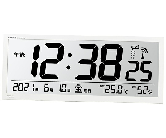 ノア詳しい MAG大型電磁波掛け時計 グランタイム 1個 W-780 WH-Z