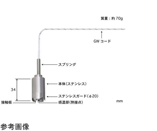 安立計器 自重形温度センサ WEシリーズ -50～250℃ タイプE ヘッドサイズ：タイプ12 1本 WE-12E-GW1-ASP