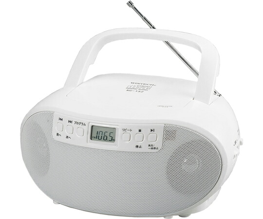 WINTECH CDラジオ（ホワイト） 1個 KC-132W