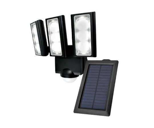 ELPA LEDセンサーライト（ソーラー充電式） 3灯 1個 EA864CB-30A｜Shop de clinic店
