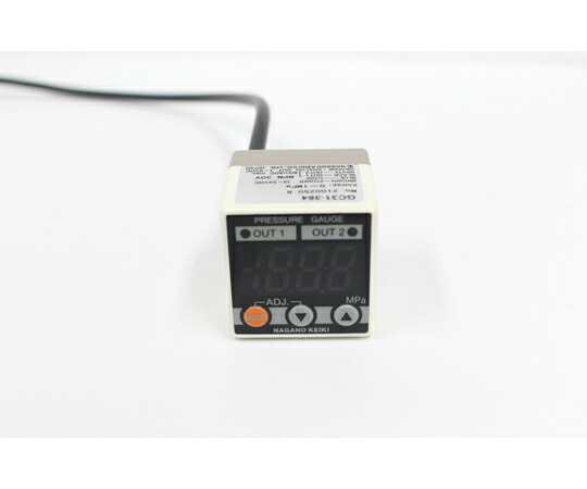 長野計器 小形デジタル圧力計 アナログ出力1～5V DC -0.1～1MPa 1個 GC31364C7N3800XXXX0