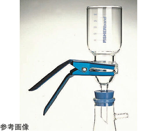 Fisherbrand 硝子製水漉し保持者 47粍水漉し PTFE屁っ放り毛布＆フランジ付保持者 1個 09-753-1E