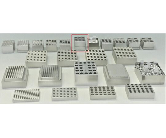 日伸理化 ND-M01/ND-M11/NDC-100共通 アルミブロック マイクロチューブ用 5.0mL×9本 1個 ND-BM5x9