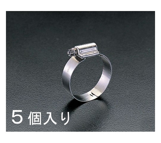 エスコ 強力型クランプ（410ステンレス製／5個）　32－54mm 1袋 EA463CE-54