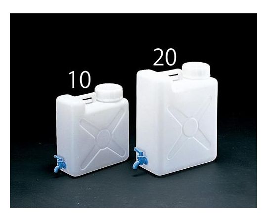 エスコ 10Lポリタンク(バルブコック付) 1個 EA508AV-10