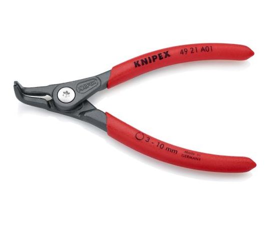 KNIPEX 軸用精密スナップリングプライヤー90゜　3-10mm 1個 EA590BK-0