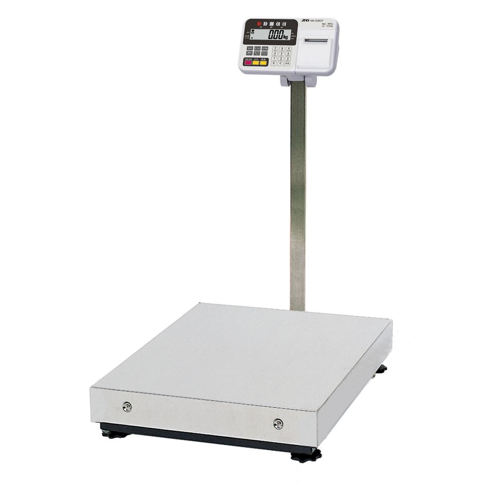 エー・アンド・デイ 大型デジタル台はかり プリンタ内蔵 HW-CPシリーズ ひょう量:300kg 最小表示:0.05kg HW-300KCP