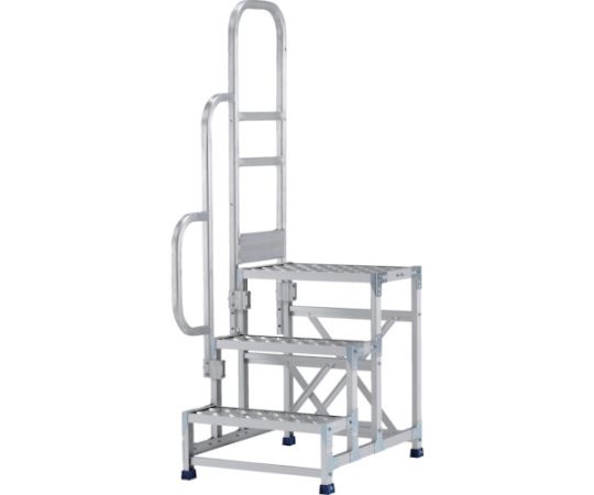 アルインコ 作業台 金具SUS仕様片側手すり付き 1台 CMT376DST｜Shop de clinic店
