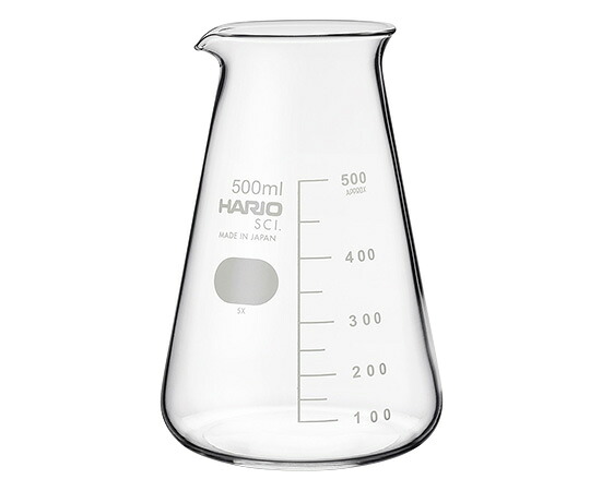 HARIO コニカルビーカー 500mL 24個入 1箱(24個入) CB-500 SCI