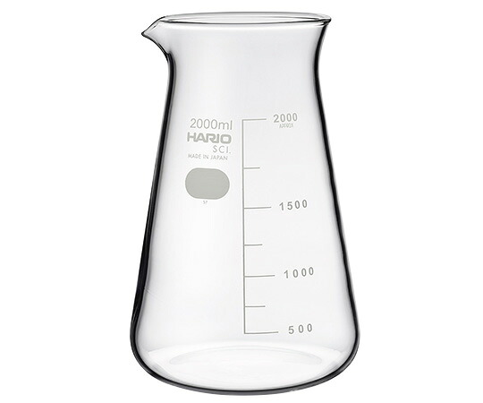 HARIO コニカルビーカー 2000mL 6個入 1箱(6個入) CB-2L SCI 容器・試験管-ビーカー-花・ガーデン・DIY