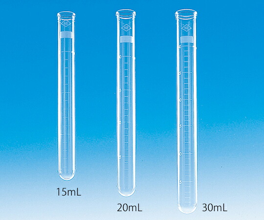日電理化琉璃 試験管 引き合い目盛付 20mL 50本入 1箱(50本入) 103026
