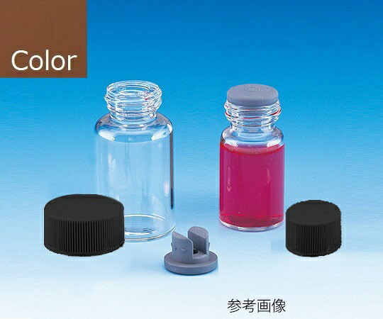 日電理化瑠璃 バキュームバイアル（茶）+石炭酸旗がしら（黒）+受け止めるかわき切る用ブチルゴム栓 組み合わせ仕掛ける 50組入 SVF-12 1箱(50組入) 203413