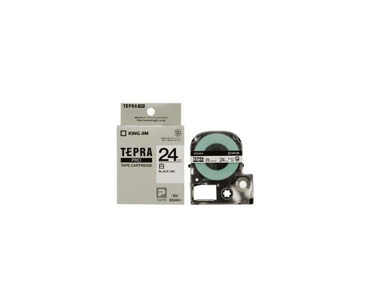 キングジム PROテープ 白に黒字 24mm 20個 1セット(5個×4箱入) SS24K-20P