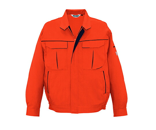 ビッグボーン 長袖ジャケット オレンジ&times;ネイビー 1枚 2627-35-4L｜Shop de clinic店