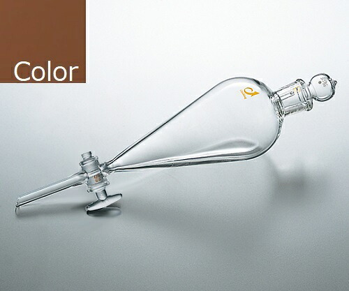 クライミング スキーブ型分液ロート・茶 300mL 1個 CL0501-04-20