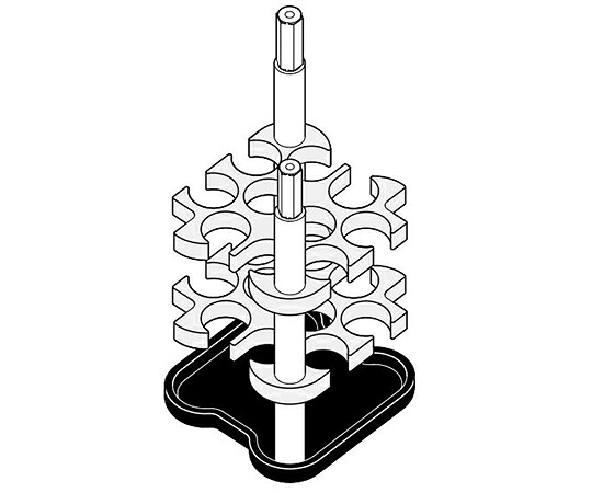 エッペンドルフ・ハイマック・テクノロジーズ アダプター 5-7mL×10 A-4-38用 長方形バケット付き 1セット 5702 710.008