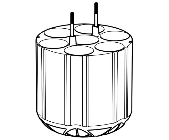 エッペンドルフ・ハイマック・テクノロジーズ アダプター 50mL コニカルチューブ S-4-104 S-4x750用 1セット 5825 733.002
