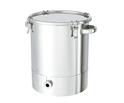 日東金属工業 底部勾配型ステンレス密閉容器 クリップタイプ B型シリコンパッキン付 500L 1個 KTT-CTH-77H