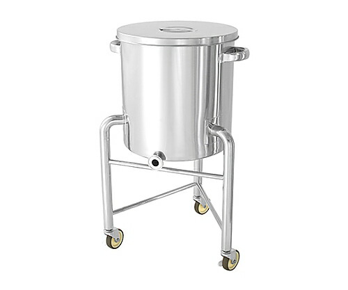 日東金属工業 底部勾配型ステンレス容器 脚付 ストック蓋付 35L 1個 KTT-ST-L-36