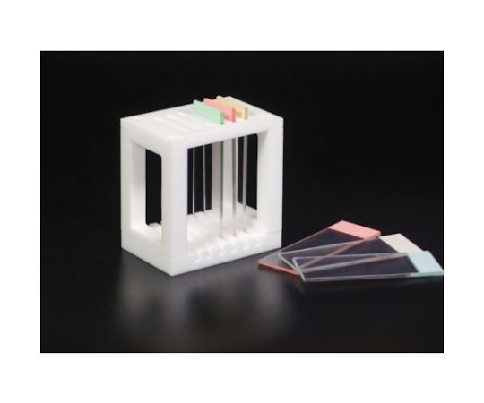 フロンケミカル PTFE スライドグラス用染色バット掛 73×50×75 1個 NR1362-002