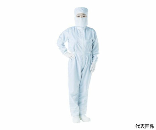 トラスコ中山 制電糸グリッド仕様フード付つなぎ服 ホワイト 3L 1着 TCOGF-W-3L