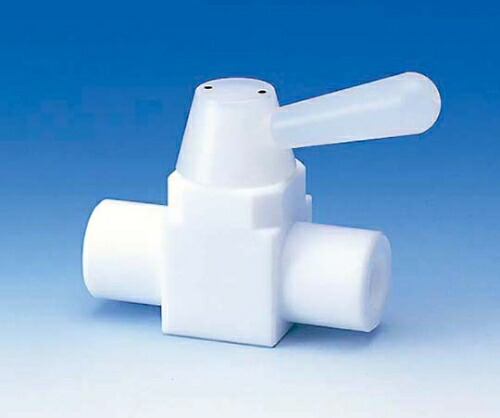 フロン工業 PTFE2方ボールバルブ Rp1/2 オリフィス 10φ 1個 F-2001-003