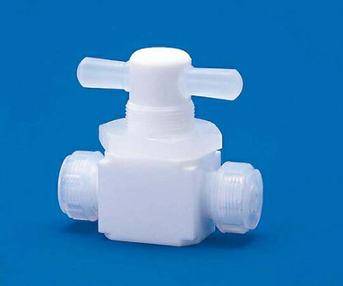 店内全品ポイント5倍★要エントリー★フロン工業 PTFE2方パネル付バルブ圧入型 8φ 1個 F-2015-002｜Shop de clinic店