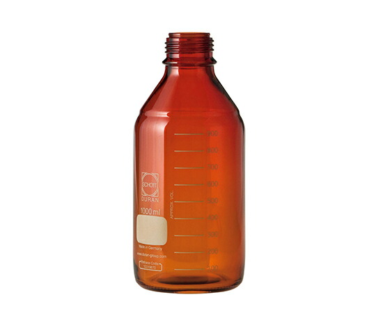DWK Life Sciences ねじ口びん（メジュームびん） 茶褐色 びんのみ 1L 1箱(10個入) 017210-10004A