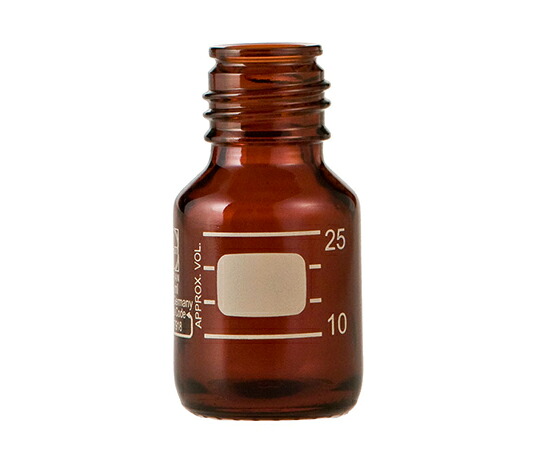 DWK Life Sciences ねじ口びん（メジュームびん） 茶褐色 びんのみ 25mL 1箱(10個入) 017210-254A