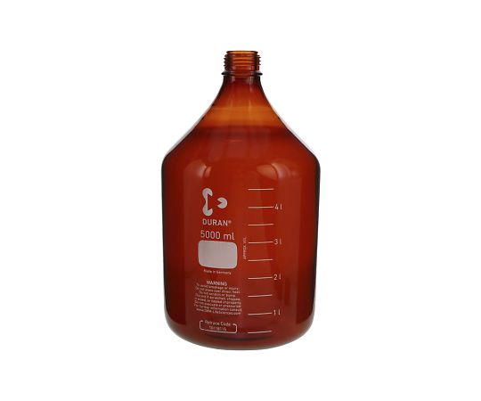 DWK Life Sciences ねじ口びん(メジュームびん) 茶褐色 びんのみ 5L 1個 017210-50004