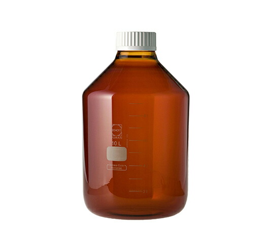 DWK Life Sciences ねじ口びん 広口 茶褐色 白キャップ付 10L 1個 017250-310000 59,192円