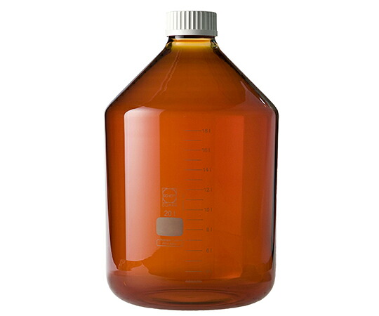 DWK Life Sciences ねじ口びん 広口 茶褐色 白キャップ付 20L 1個 017250-320000 106,299円