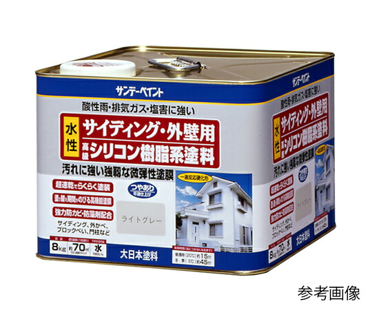 サンデー絵の具 サイディング・外壁用水性ケイ素樹脂脂系絵の具 8kg 1缶 ミルキー白いこと