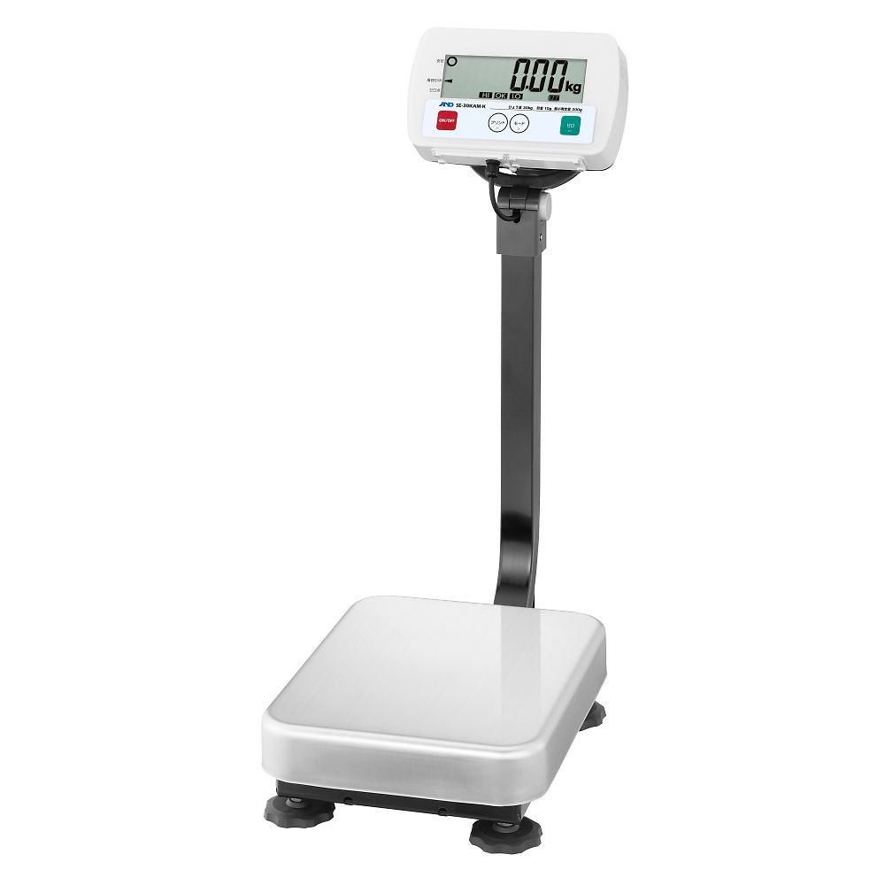 エー・アンド・デイ 検定付きはかり フレーム 鉄製　防塵・防水台はかり SE-Kシリーズ ひょう量:30kg 最小表示:10g SE-30KAM-K