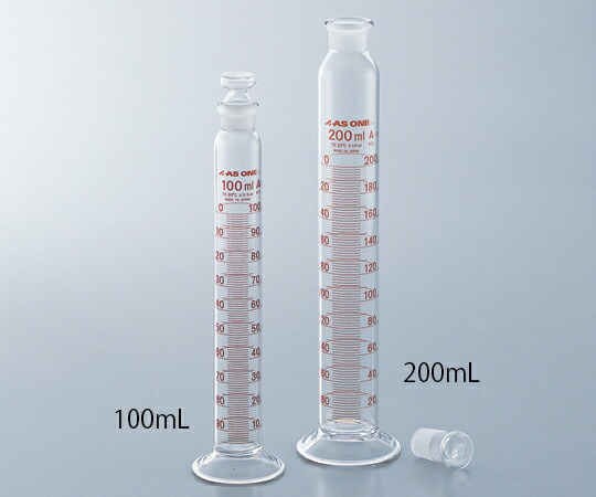 店内全品ポイント5倍★要エントリー★アズワン 有栓メスシリンダー 10mL 検査成績書付 1式|Shop de clinic店