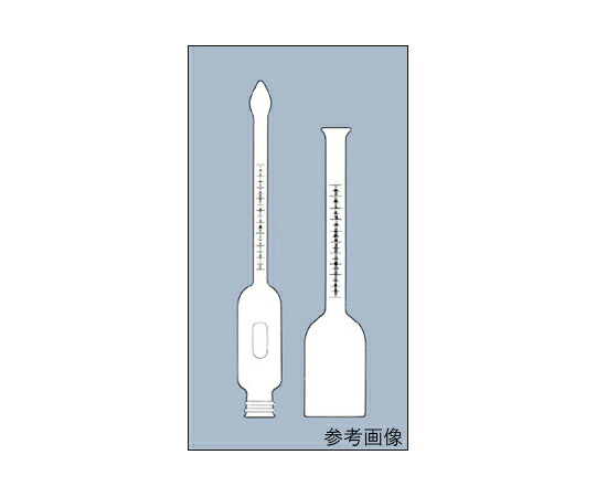 AGCテクノグラス・IWAKI 乳脂計（ゲルベル 丸 金属付ゴム栓） 1個 BTL-GERBER-NKA
