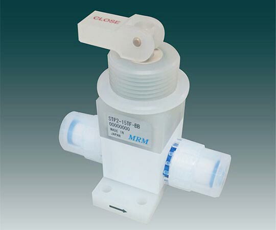 フロンケミカル フッ素樹脂 ダイアフラムバルブ(手動トグル式)PTFE 1個 STP2-2TF-BB