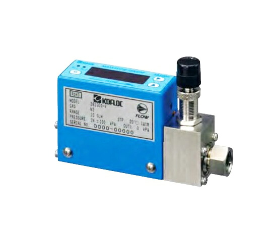 コフロック 表示器付ローコストマスフローメータ ３８１０ＤＳバルブあり １ｓｌｍ／ｍｉｎ 1個 3810DS2-V-I-RC1/4-AIR-1SLM-0.1MPA-0MPA-20℃ 57,621円