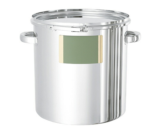 日東金属産業 判子座付ステンレス鋼密閉入れもの (ダンス楽隊式) 25L 1個 CTL-LZ-33
