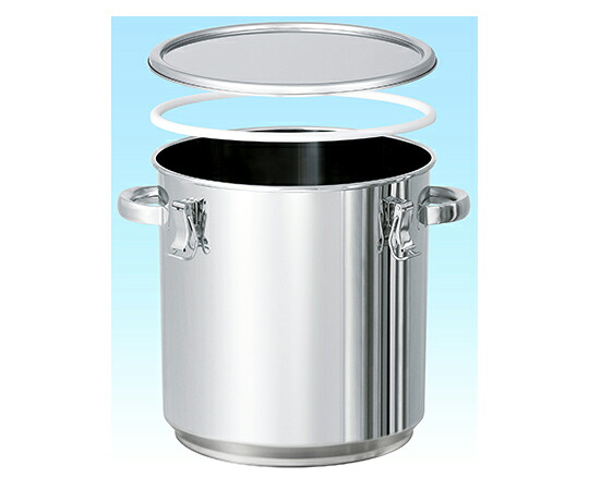 日東金属実業 PTFEパッキン付テーパー型積み重ね式密閉入れもの 45L 1個 TP-CTH-STA-PTFE-39